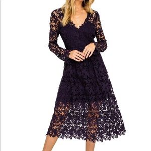 ASTR The Label Lace Midi Dress